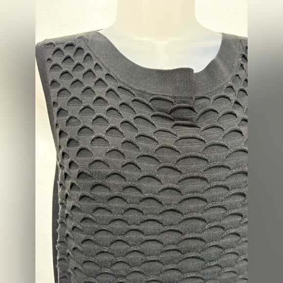 CONNECTED APPAREL Black Textured Sleeveless Dress - Picture 8 of 12